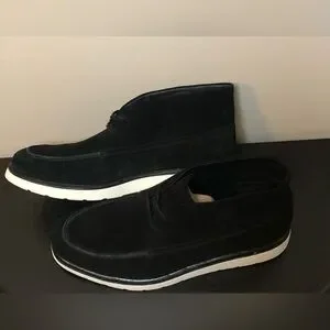 Vince Men’s Wade Black Suede Leather Chukka Boot,Size-11.5 Vince Designer Wade Men main image 2